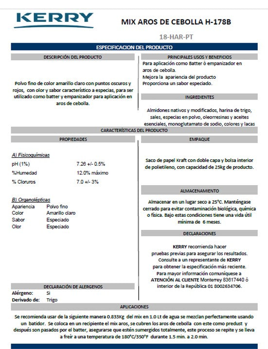 MIX PARA AROS DE CEBOLLA